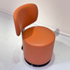 Modern Design Rotating Living Room Chair Stainless Steel Swivel Leather Chair Home Hotel Bedroom Dressing Chair