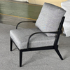 Modern Luxury Leather Fabric Metal Frame Leisure Chair New Design Hotel Living Room Single Sofa Velvet Low Armchair