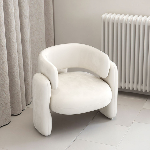 Modern Luxury Living Room Lounge Chair Designer Velvet Fabric Leisure Furniture for Home Bedroom or Apartment Use