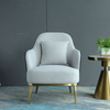 Italian Modern Beige Fabric Sofa Single Classic Living Room Furniture Single Person Sofa Chair
