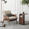 Modern Minimalist Living Room Bedroom Removable C Type Sofa Side Table Wood Bedside Corner Table