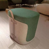 Modern Home Hotel Newest Furniture Portable Round Bucket Shape Fabric Ottoman Stool