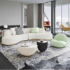 Modern Design Curved Sofa Set Living Room Furniture Luxury Hotel Lobby Apartment Modular Velvet Couch