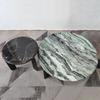 Luxury Marble Coffee Table Set Round Modern Stainless Steel Hotel Villa Living Room Furniture