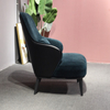 Italian Style Modern Design European and Luxury Furniture Living Room Leisure Lazy Leather Sofa Chair