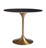 Modern Round Stainless Steel Marble Dining Table Coffee Shop Hotel Room Negotiation Table