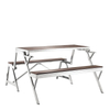 Modern Outdoor Furniture Stainless Steel Multifunctional Folding Table and Chair