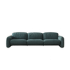 Customized Italian Minimalism Design Furniture Synthetic Leather 3 Seater Living Room Sofa