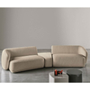 Hot Selling Modern Minimalism Hotel Living Room High Quality White Velvet Fabric 3 Seater Bedroom Sofa Furniture