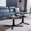 Modern Marble Top Round Living Room Home Furniture Luxury Stainless Steel Coffee Table
