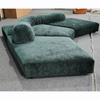 Modern Design Velvet Sectional Sofa Set Villa Couch Living Room Furniture Hotel Lobby Modular Sofa