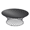 Modern Simple Round Tea Table Metal Iron Tempered Glass Top Villa Living Room Hotel Leisure Area Coffee Table