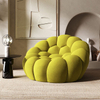 Modern Nordic Fabric Velvet Pumpkin Leisure Chair Relax Accent Chair Bedroom Sets Furniture Hotel Living Room Lazy Chairs