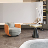 Modern Design Comfortable Leisure Lounge Chair Fabric Single Sofa Accent Armchair Velvet Swivel Revolving Living Room Chairs