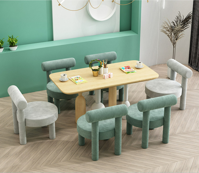 Hot Sale Modern Simple Cylindrical Legs Velvet Fabric Dining Chair Hotel Restaurant White Chair