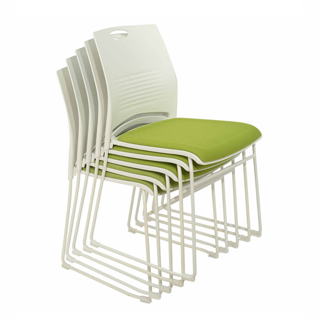 Modern Office Furniture Metal Fabric Stacking Plastic Chair Rental Visitor Waiting Conference Chair
