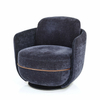 Modern Design Circular Leisure Lounge Single Sofa Chair Easy Chair Villa Living Room Hotel Velvet Fabric Armchair