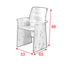 Modern Classic Luxury Black Cafe Chair Velvet Restaurant Chairs Wood Gym Kitchen OEM Dining Chair