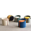 Modern Indoor Home Luxury Round Foot Step Living Room Furniture Office Leisure Area Velvet Ottoman Designer Low Stool