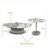 Custom Made Italian Modern Luxury Coffee Table Round Stainless Steel Marble Living Room Center Furniture