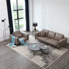 Modern High-quality Living Room Sofa Leather Business Office Reception Sofa Single and Triple Sofa