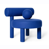 Modern Circular Design Armchair Hotel Lobby Salon Negotiation Leisure Chair Velvet Sherpa Living Room Chair