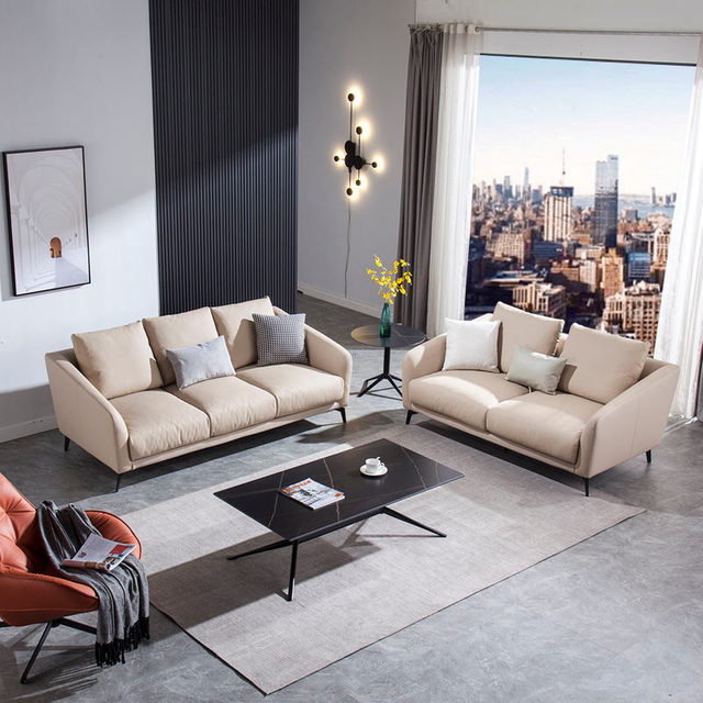 Customizable Furniture Factory Provided Leather Sofas Cheap Living Room Sofas Modern Appearance Leather Office Sofa