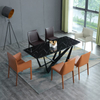 Modern White Armchair Hotel Restaurant Coffee Shop Saddle Leather Dining Chair