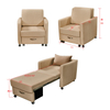 Wholesale New Design Living Room Lounge Chair Multifunction Armchair Soft Fabric Single Folding Sofa Chair