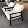 Italian Style Armchair with Solid Wood Frame Leisure Chair with Velvet Fabric Lounge Chair for Hotel Living Rooms