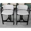 Nordic Solid Wood Home Bar Chair Modern Design Hotel Front Desk Restaurant High Foot Stool Dining Chairs