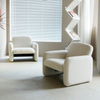 Modern Minimalist Design Leisure Sofa Chair Velvet Fabric Single Seat Vintage Lounge Chair for Home Living Room