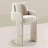 Modern Stainless Steel Base Dining Chair Velvet Soft Cushion Home Restaurant bar Chair New Design Leisure bar Stool