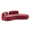 Modern Living Room Curved Creative Sofa Foshan Furniture Factory Modular Velvet Fabric Hotel Sofa Manufacturer