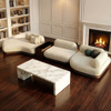High-End Fabric Sofa Grey Couches Sectional Sofa Modern Luxury Living Room Sofa Set Furniture