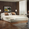 Italian Designer Modern Apartment Hotel Resort Bedroom Furniture Queen King Size Upholstered Fabric Bed Frame Double Beds