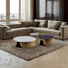 Modern Special Design Living Room Table Sets Round Marble Coffee Luxury Gold
