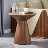 Nordic Modern Classic Design Walnut Wooden Coffee Table Round Side Table End Table for Hotel Living Room Furniture