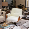 Italian Designer Swivel Chair Luxury Velvet Fabric Lounge Chair for Living Room & Hotel High-end Leisure Armchair