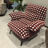 Modern Design Leisure Lounge Chair Comfortable Living Room Armchair Velvet Fabric Down Sofa Chair