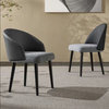 Modern Dining Room Furniture Solid Wood Leg Luxury Leather Fabric Dining Chair