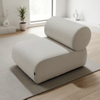 Modern Minimalist Designer Single Sofa Casual Lazy Chair Low Arm Velvet Fabric for Living Room Furniture One Seat for Small