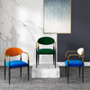 Modern Designer Dining Chairs Velvet Stainless Steel Gold Dining Chair Luxury Restaurant Furniture