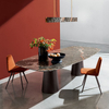 Modern Luxury Stainless Steel Dining Table Rectangular Marble Coffee Table Dining Room Furniture