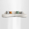Modern Design Curved Sofa Set Living Room Furniture Luxury Hotel Lobby Apartment Modular Velvet Couch