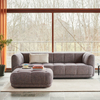 Factory OEM Customization of Modern Simple Velvet Fabric Pull Point Couch Hotel Lobby Living Room Sofa