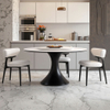 Nordic Solid Wood Dining Chairs with Modern Design Fabric Upholstered Restaurant Chairs Hotel Home Apartment Kitchen Chairs
