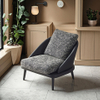 Italian Minimalist Design Hotel Lobby Armchair Modern Negotiation Chair Living Room Fabric Leisure Chair