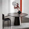 Luxury Italian Furniture Set Solid Wood Base for Marble Countertops Modern Dining Tables