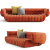Luxury Lounge Modern Design Home Furniture Couches Velvet Sectional Sofa Fabric Living Room Sofa Set